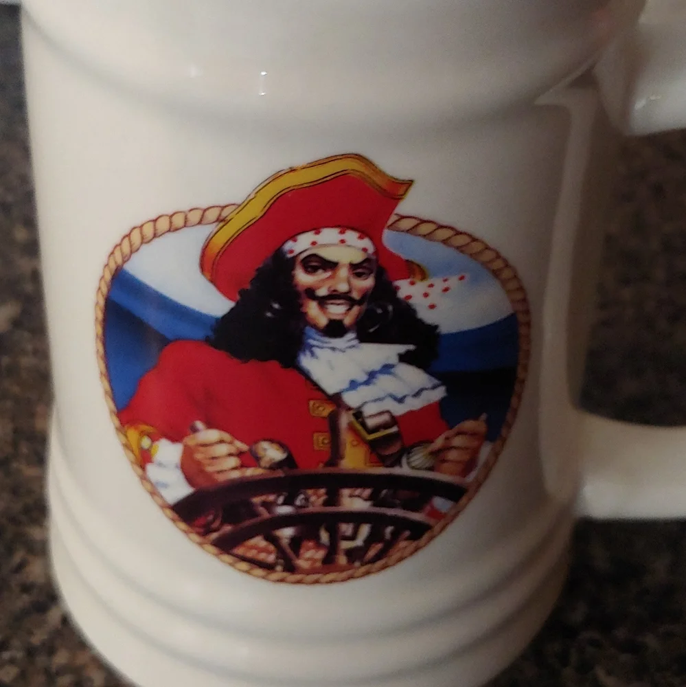 Captain Morgan Rum Collectable Ceramic Mug Stein. Adult Beverage
